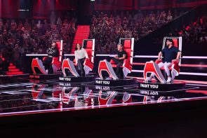 The Voice of Germany am 2.9.2022 Alle Talente, Songs, Teams - hier im Bild die 4 TVoG-Coaches