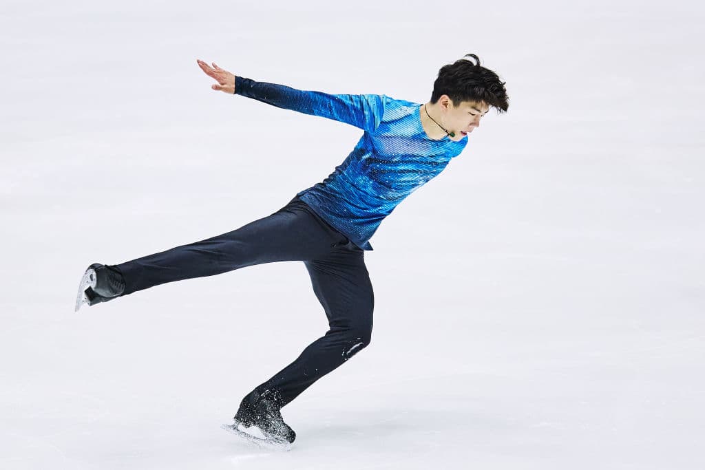 Yudong Chen aus China - Platz 2 bei den Eiskunstlauf-Männern ISU Junior Grand Prix 2022 in Gdansk 1