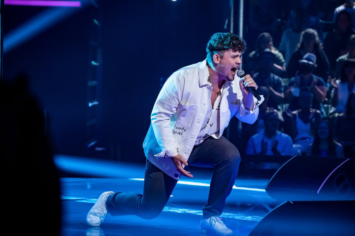 Paul Seifert in den Sing offs im Team Stefanie bei The Voice am 21.10.2022