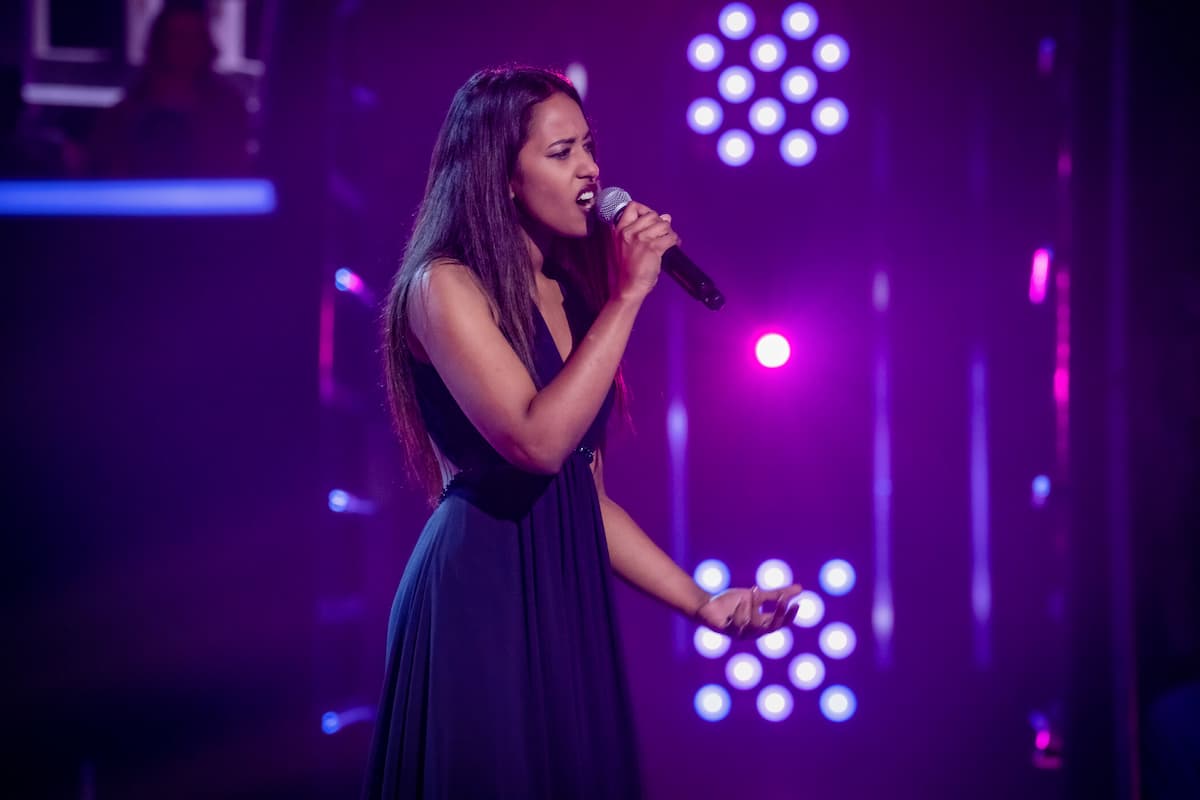 Tami Rahman in den Sing offs im Team Stefanie bei The Voice am 7.10.2022
