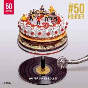 Karneval 2022-2023 Neue Karnevals-Lieder und Karneval-CDs zur Session - hier im Bild das Cover zu "Höhner 50 Jahre - Box-Set" mit 6 CDs