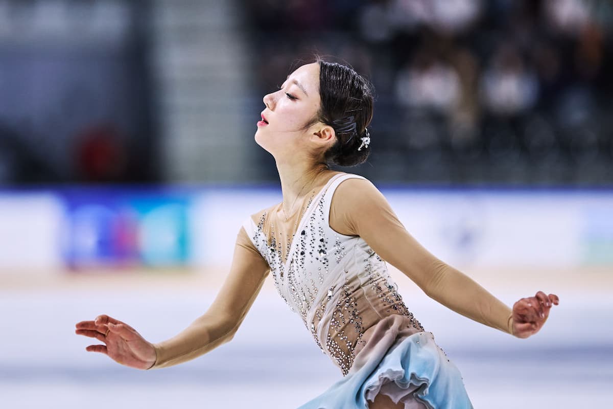 Yelim Kim in der Kür beim beim ISU Grand Prix Frankreich 2022