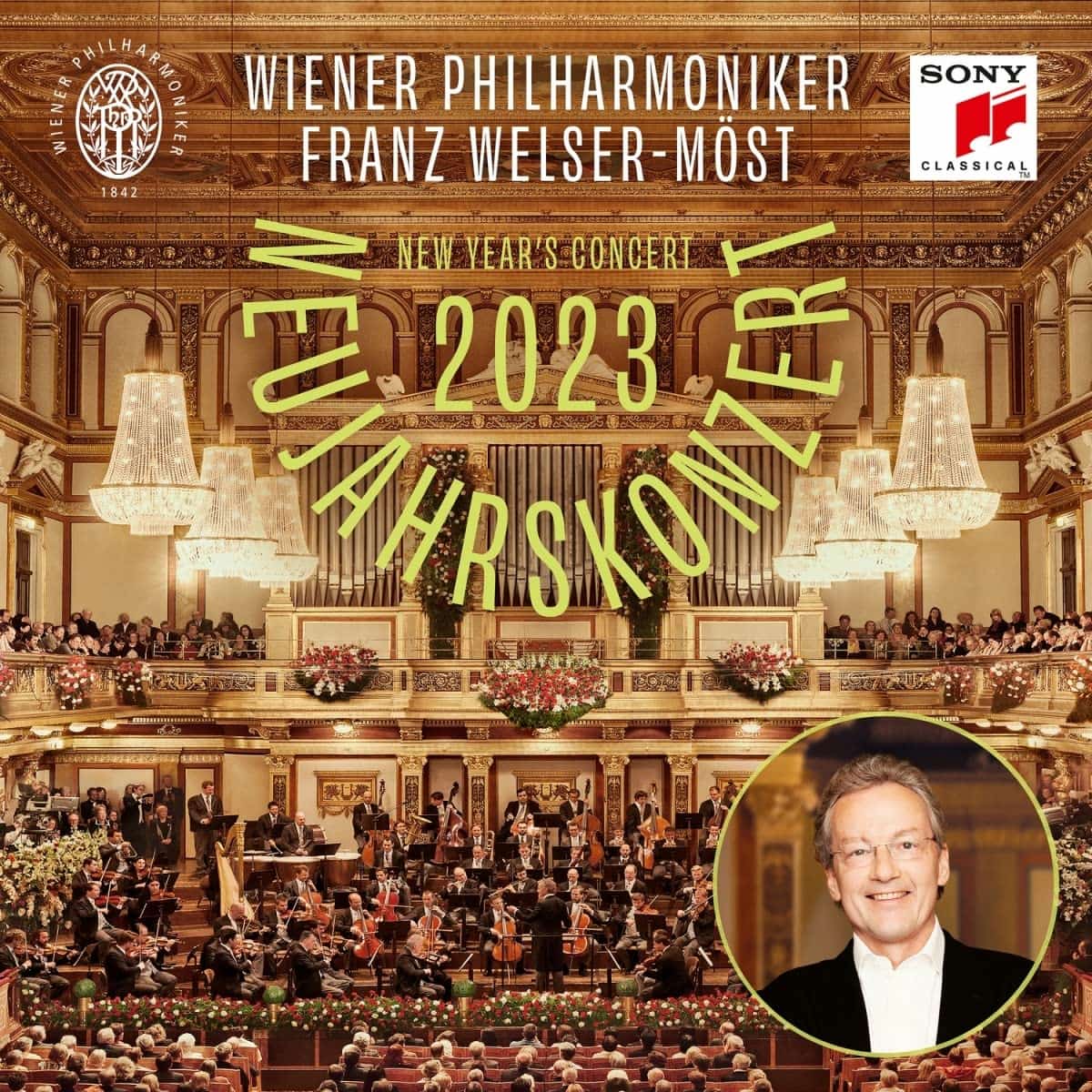 Neujahrskonzert Wiener Philharmoniker 2023 - Cover CD, DVD, Blu-ray, Vinyl-Schallplatte