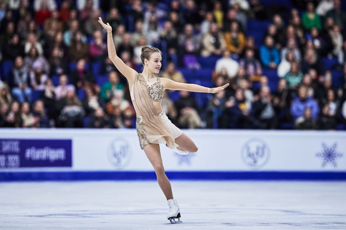 Anastasia Gubanova Europameisterin 2023 Eiskunstlauf-Frauen