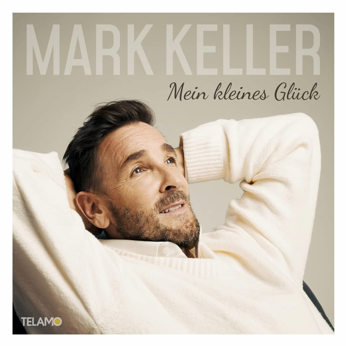 Mark Keller CD “Mein kleines Glück” 2023 - hier im Bild das CD-Cover mit Mark Keller im Fokus