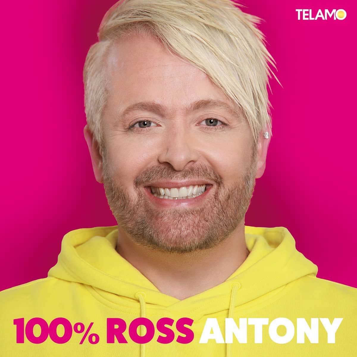 Ross Antony CD 2023 “100% Ross” - hier im Bild das CD-Cover mit dem Gesicht von Ross Antony in Großaufnahme