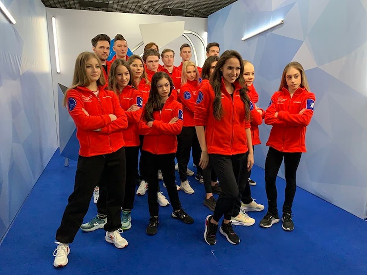 Rotes Team beim Team-Wettbewewerb des Channel One am 21.-23.1.2023 in Moskau
