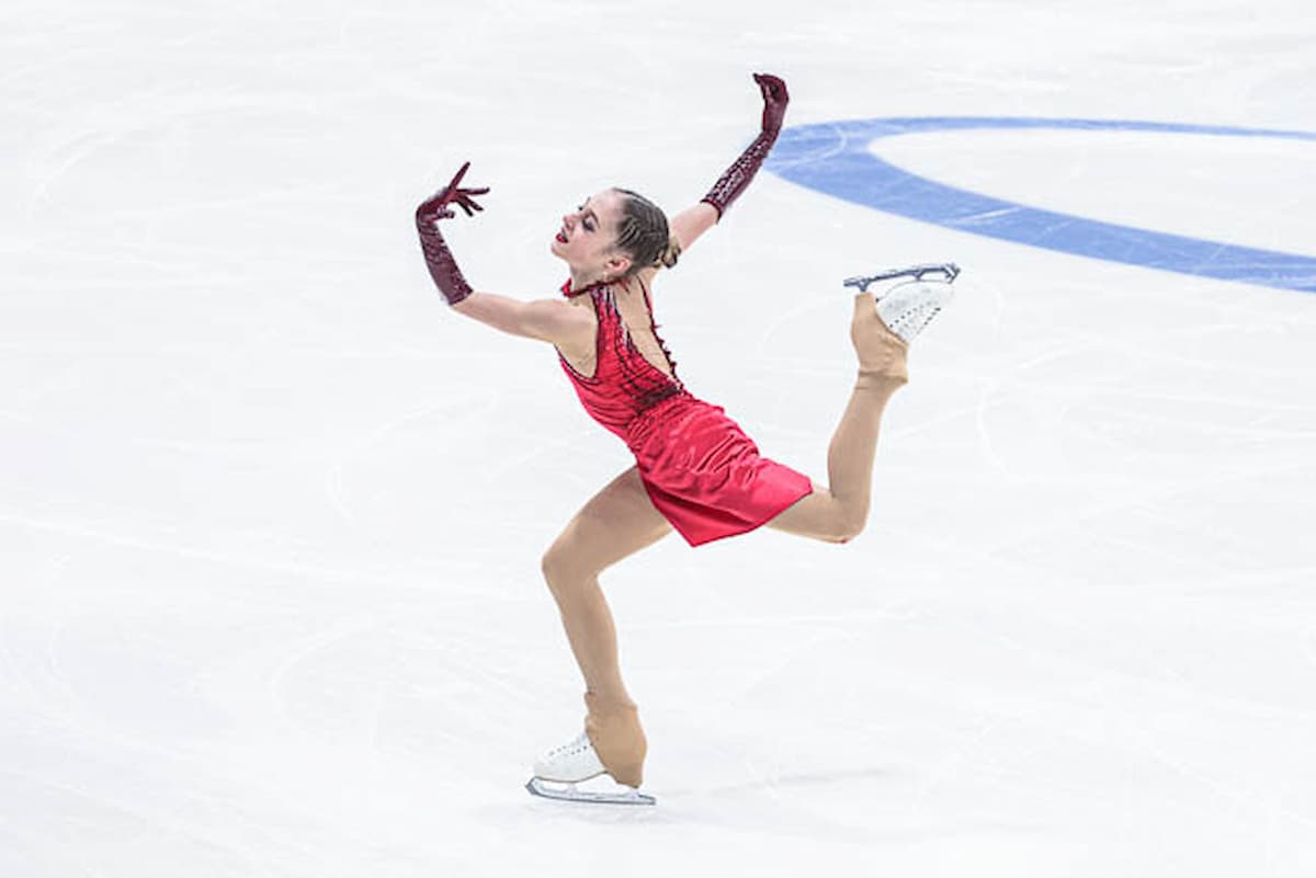 Alina Gorbacheva bei der Russischen Junioren-Eiskunstlauf-Meisterschaft 2023