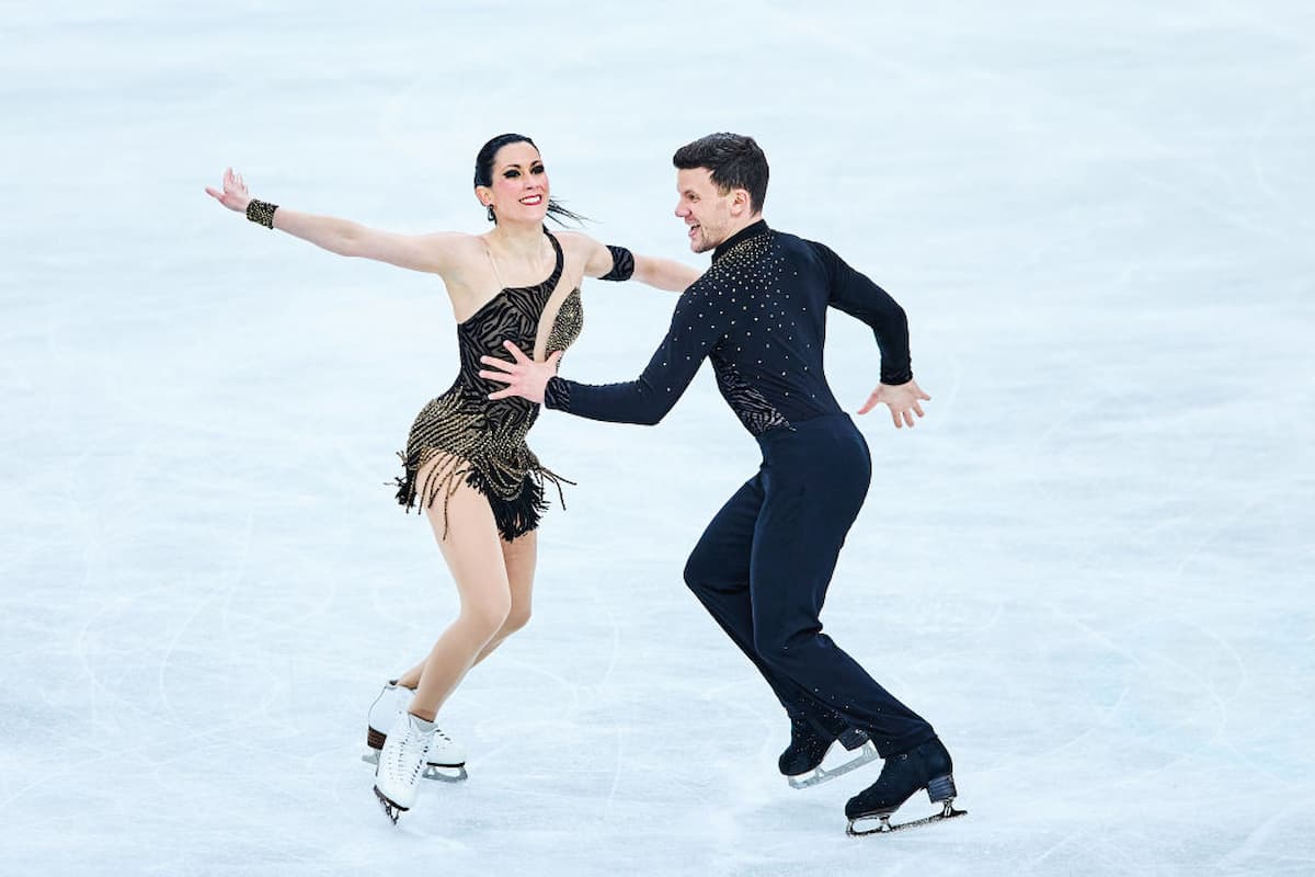 Charlene Guignard & Marco Fabbri aus Italien - Eistanz-Paar bei der Eiskunstlauf-WM 2023