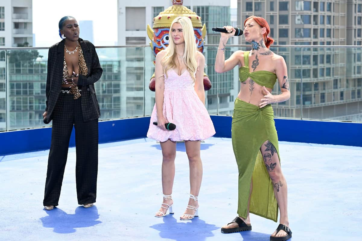 Gruppe 7 DSDS 4.3.2023 Rose Ndumba, Aileen Sager und Jill Lange