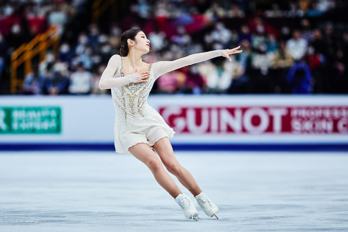 Haein Lee aus Südkorea - Silber-Medaille bei der Eiskunstlauf-WM 2023