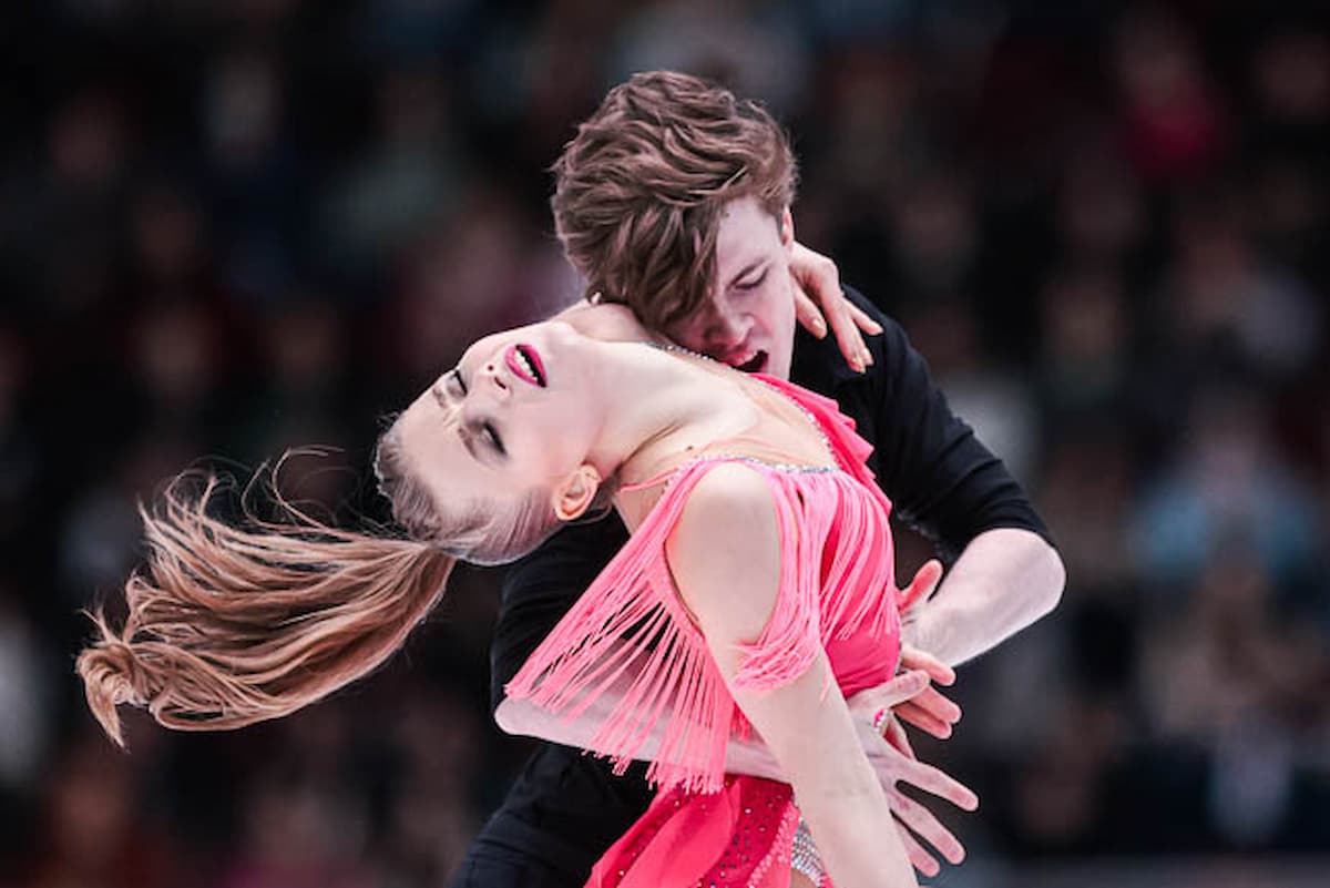 Vasilisa Kaganovskaia - Valery Angelopo im Finale Eiskunstlauf Grand Prix Russland 2023