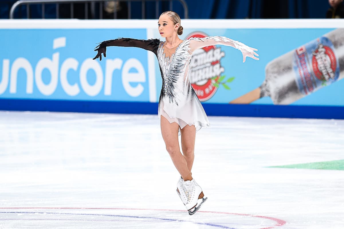 Veronika Zhilina beim Junioren-Grand-Prix-Finale Russland 2023