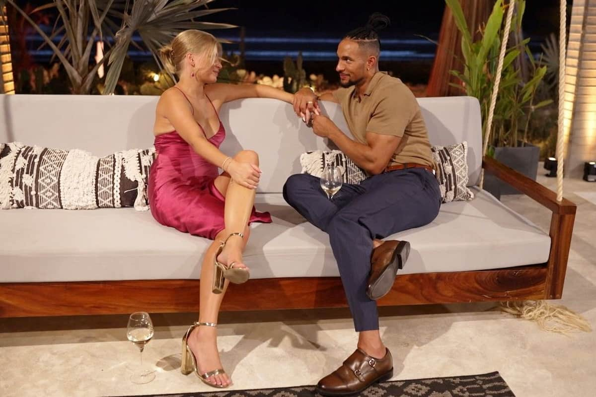 Jetty und David im Gespräch in der Nacht der Rosen beim Bachelor am 12.4.2023