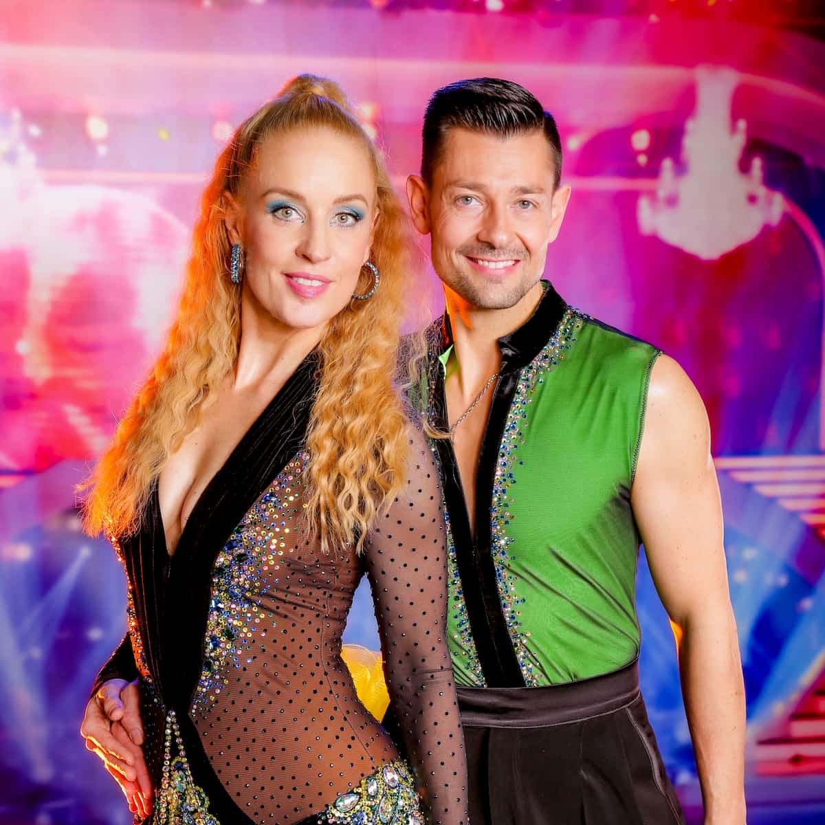 Lilian Klebow & Florian Gschaider im Kostüm für die Dancing Stars 14.4.2023