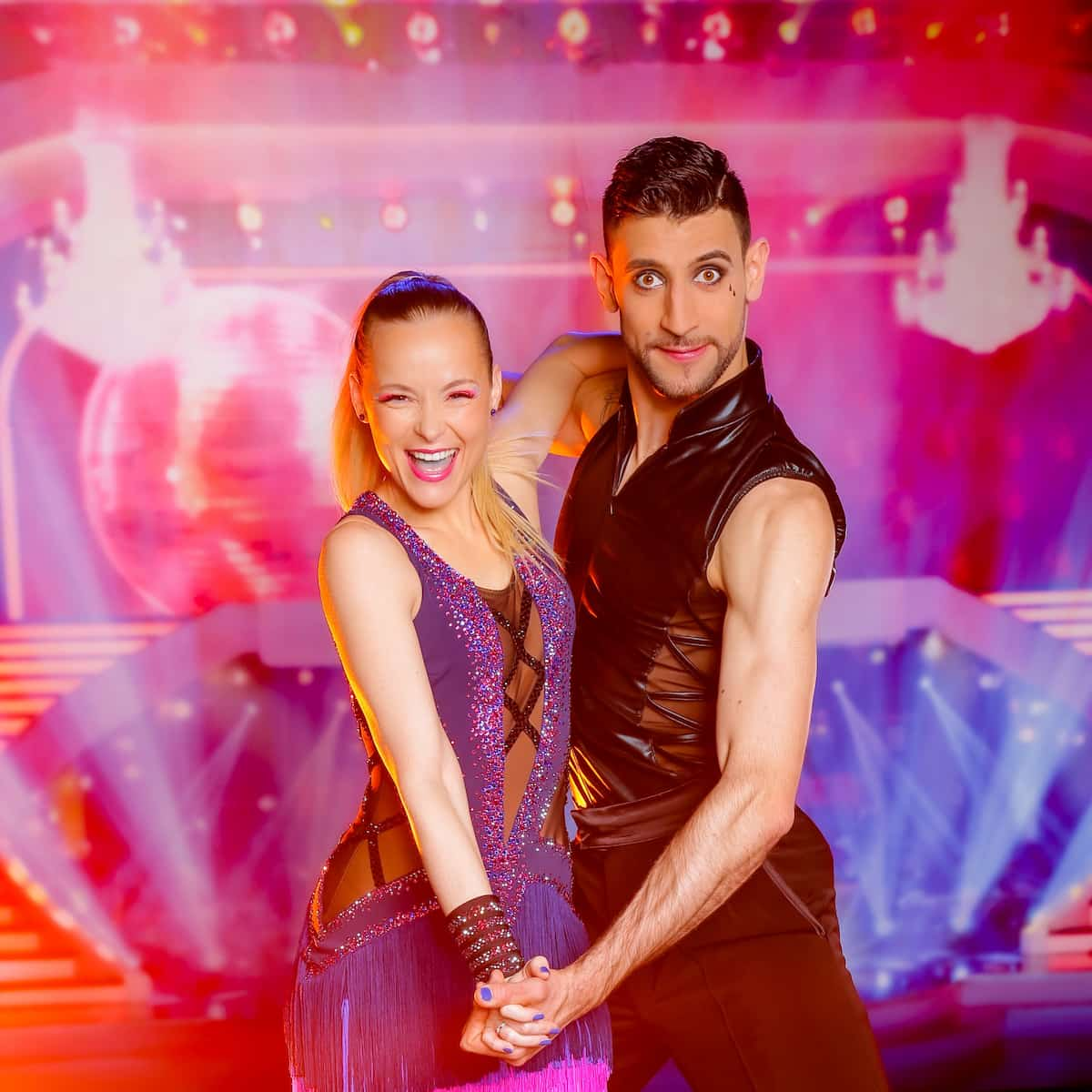 Missy May & Dimitar Stefanin im Kostüm für die Dancing Stars 14.4.2023