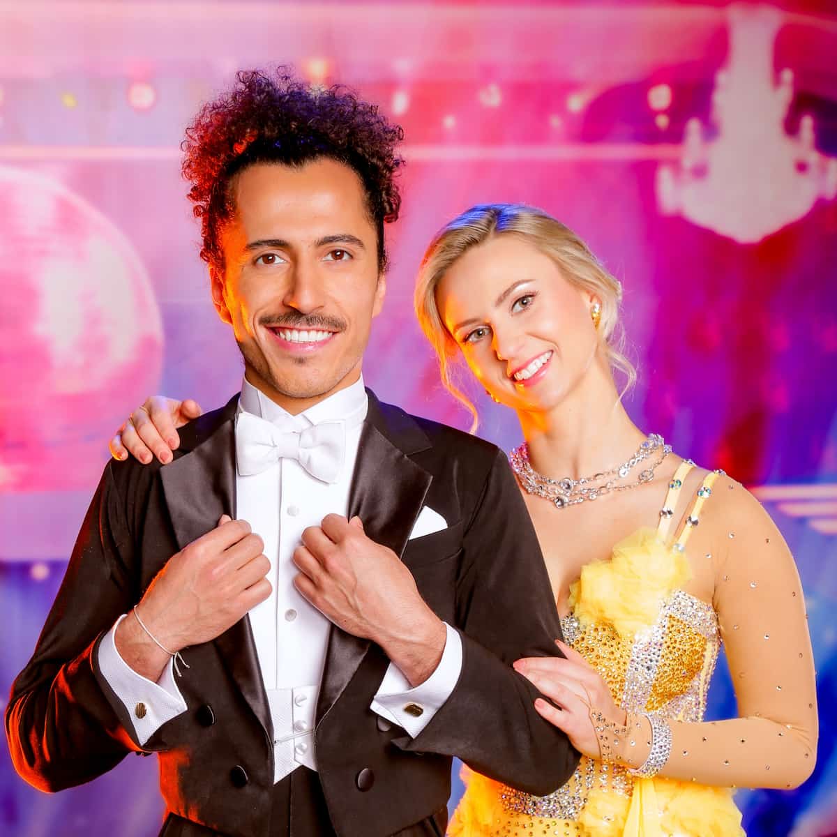 Omar Khir Alanam & Kati Kallus im Kostüm für die Dancing Stars 14.4.2023
