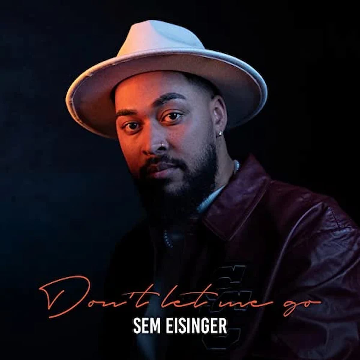 Sem Eisinger - Don't Let Me Go -DSDS 2023 Sieger-Song, Final-Song - hier im Bild das Single-Cover mit Sem Eisinger im Portrait