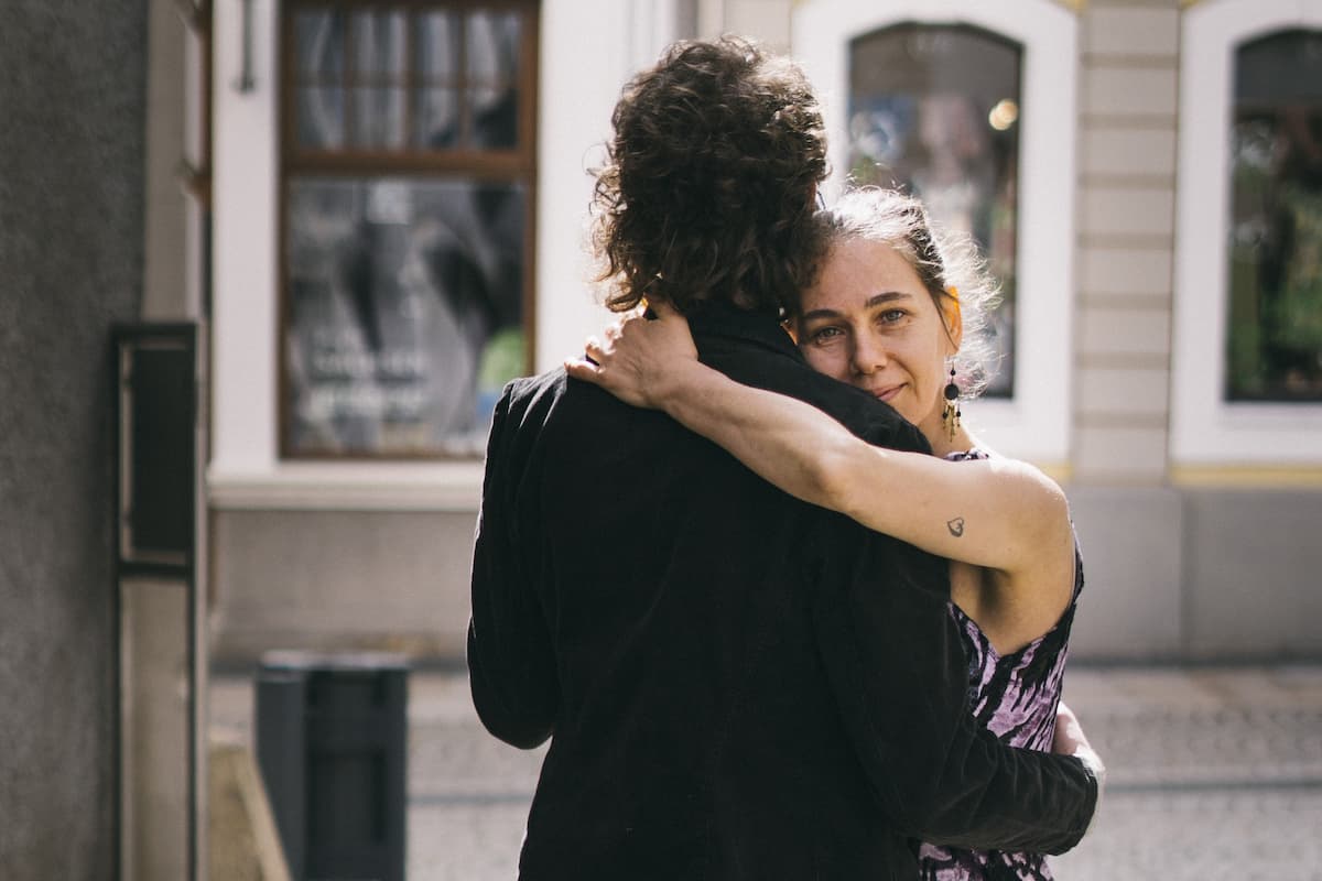 Tango in Görlitz mit Live-Musik am 24.5.2023 open air in der Rabryka - hier im Bild Christiane & Robert