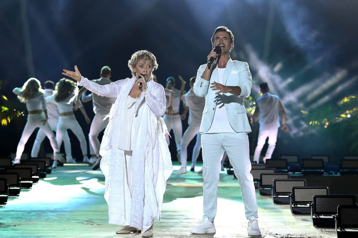 Gitte Haenning und Florian Silbereisen bei der Schlager-Strand-Party am 12.8.2023