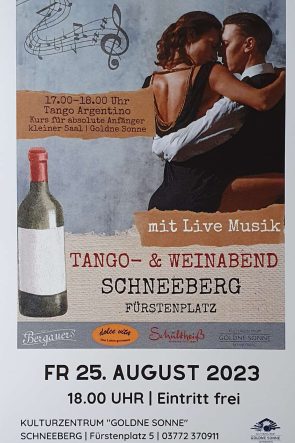 Tango-Nacht am 25.8.2023 in Schneeberg auf dem Fürstenplatz