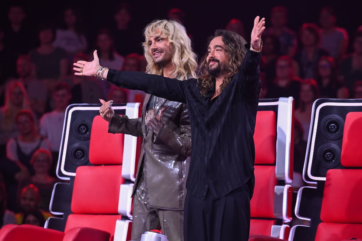 The Voice of Germany 24.9.2023 Alle Talente, Songs, wer in welches Team geht - hier im Bild die Coaches Bill Kaulitz und Tom Kaulitz