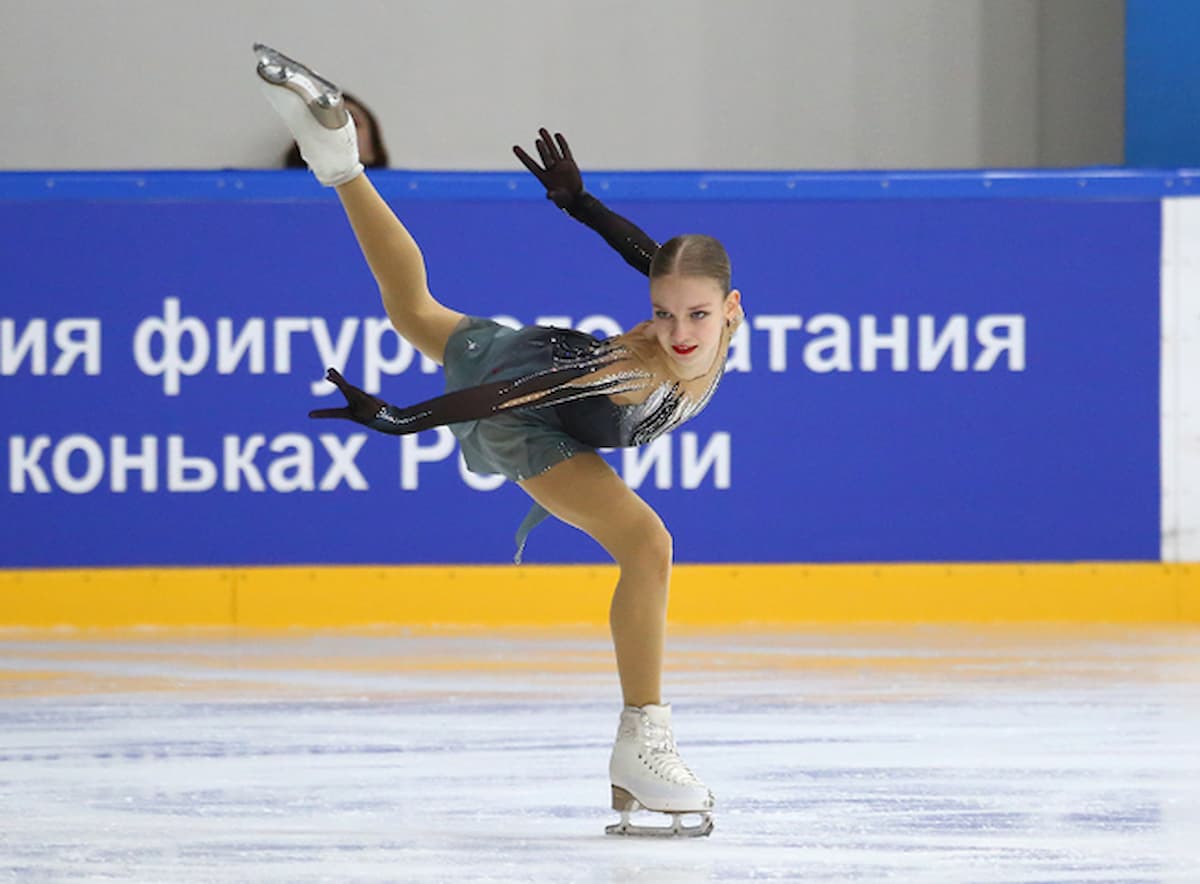 Alena Prineva beim Junior Grand Prix Moskau 2023