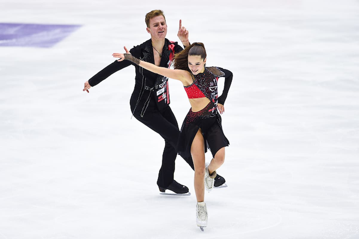 Anna Shcherbakova & Egor Goncharov - Platz 2 Eistanz-Paare Junioren Grand Prix Kazan 2023