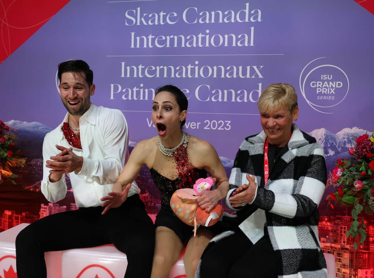 Deanna Stellato-Dudek & Maxime Deschamps aus Kanada überrascht ihrer Wertung bei Skate Canada 2023