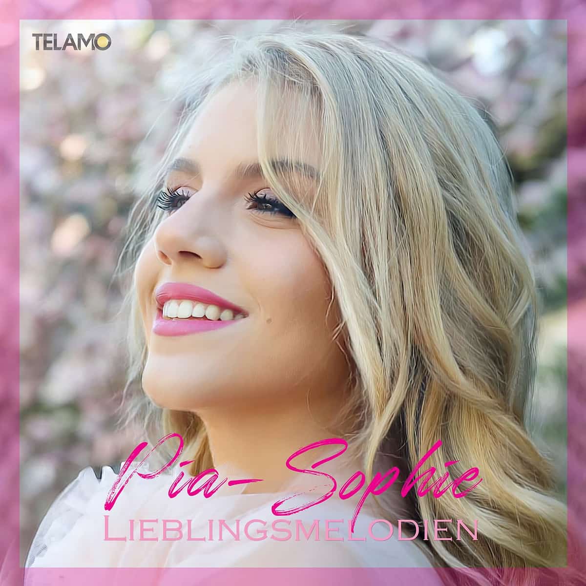 Pia-Sophie - Schlager-Album “Lieblingsmelodien” 2023 veröffentlicht - hier im Bild das Album-Cover mit Pia-Sophie in Großaufnahme