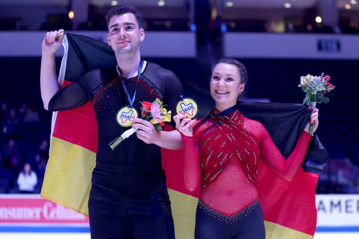 Sieger beim ISU Grand Prix Skate America 2023 - Annika Hocke - Robert Kunkel aus Deutschland