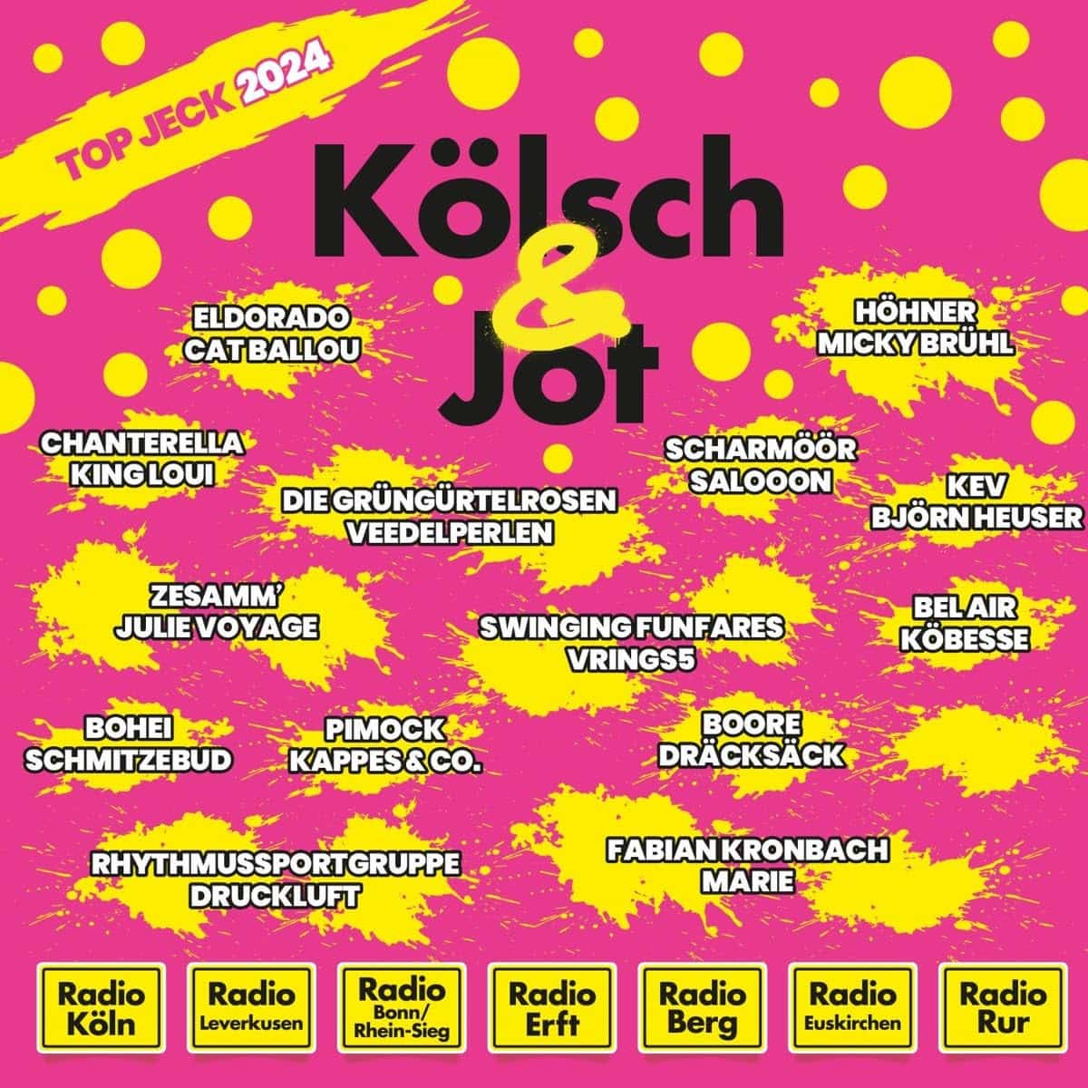 Kölsch & Jot - Top Jeck 2024 - hier im Bild das CD-Cover