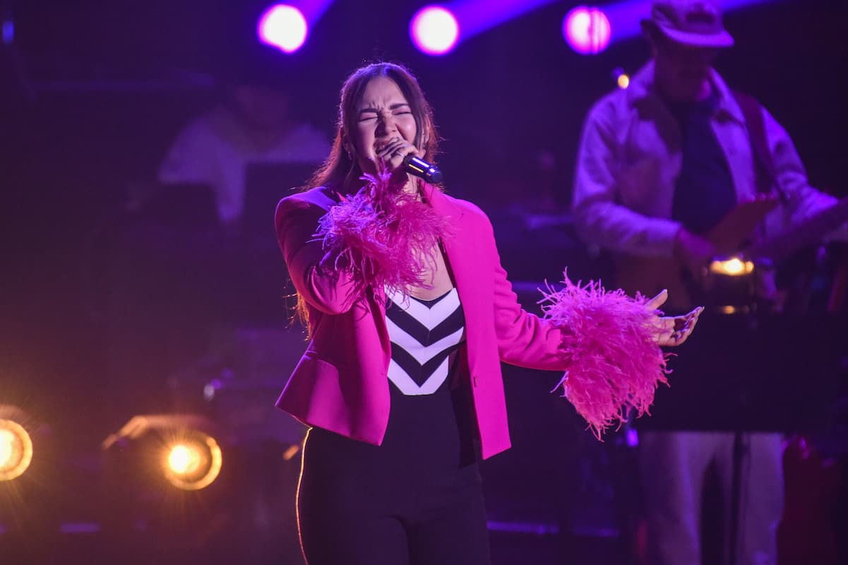 Laura Schopf bei The Voice am 17.11.2023 (Team Giovanni)