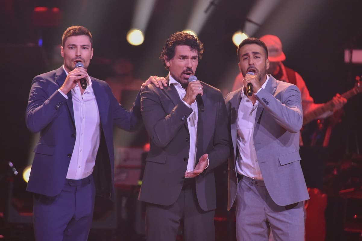 Val, Laszlo und German bei The Voice am 17.11.2023 (Team Giovanni)