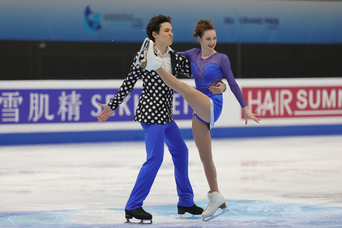 Darya Grimm & Michail Savitsjiy - Eistanz-Paar aus Deutschland im Junior-Grand-Prix-Finale 2023