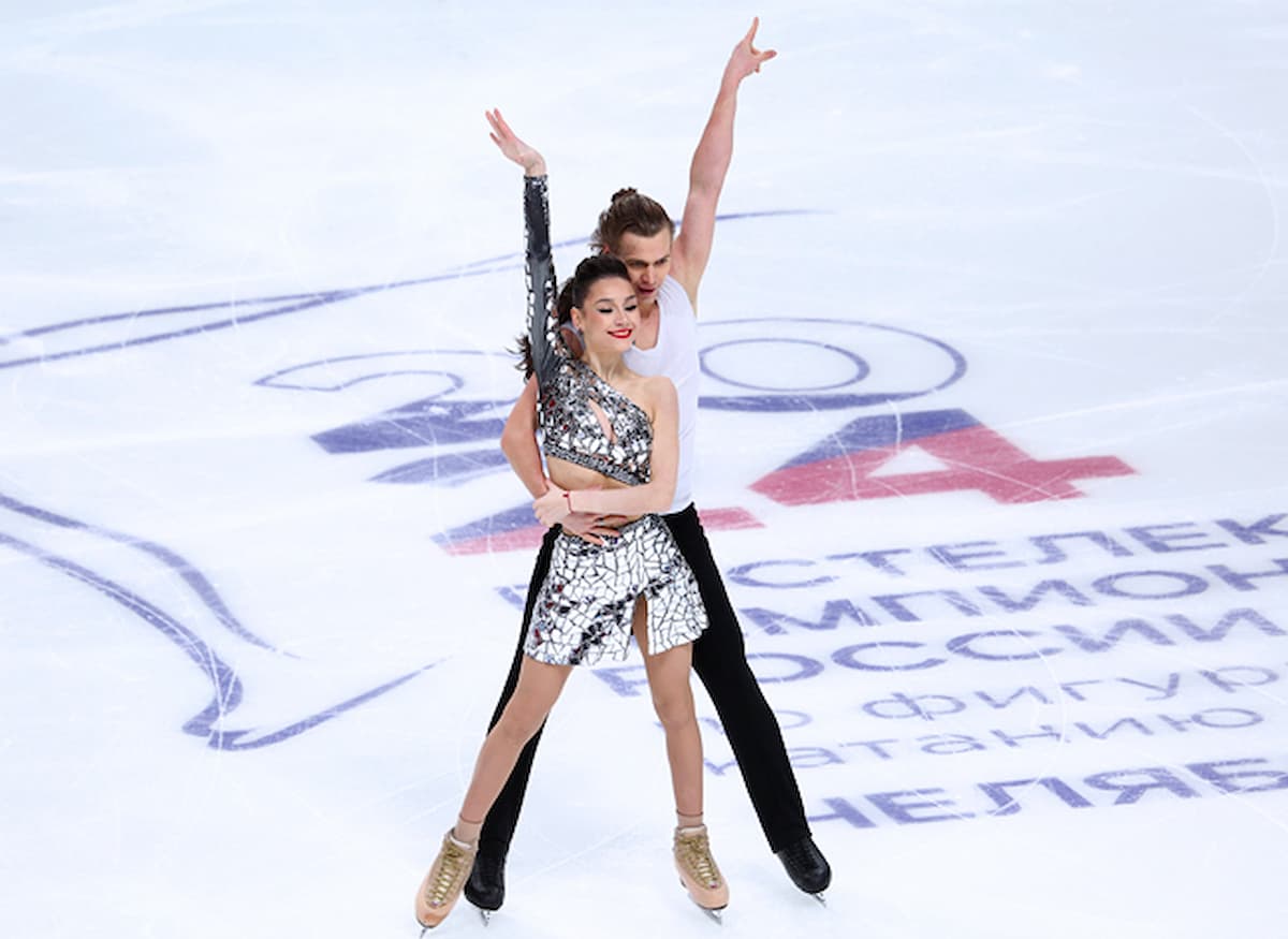 Elizaveta Shanaeva & Pavel Drozd - Eistanz-Paar bei der Eiskunstlauf-Meisterschaft Russland 2024