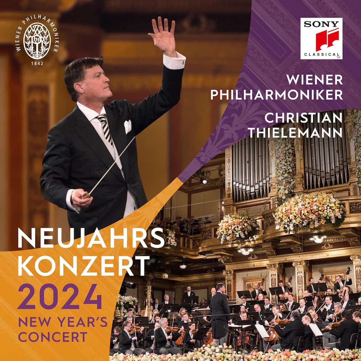 Neujahrskonzert 2024 der Wiener Philharmoniker als CD, DVD, Blu-ray, Download und Vinyl-Schallplatte