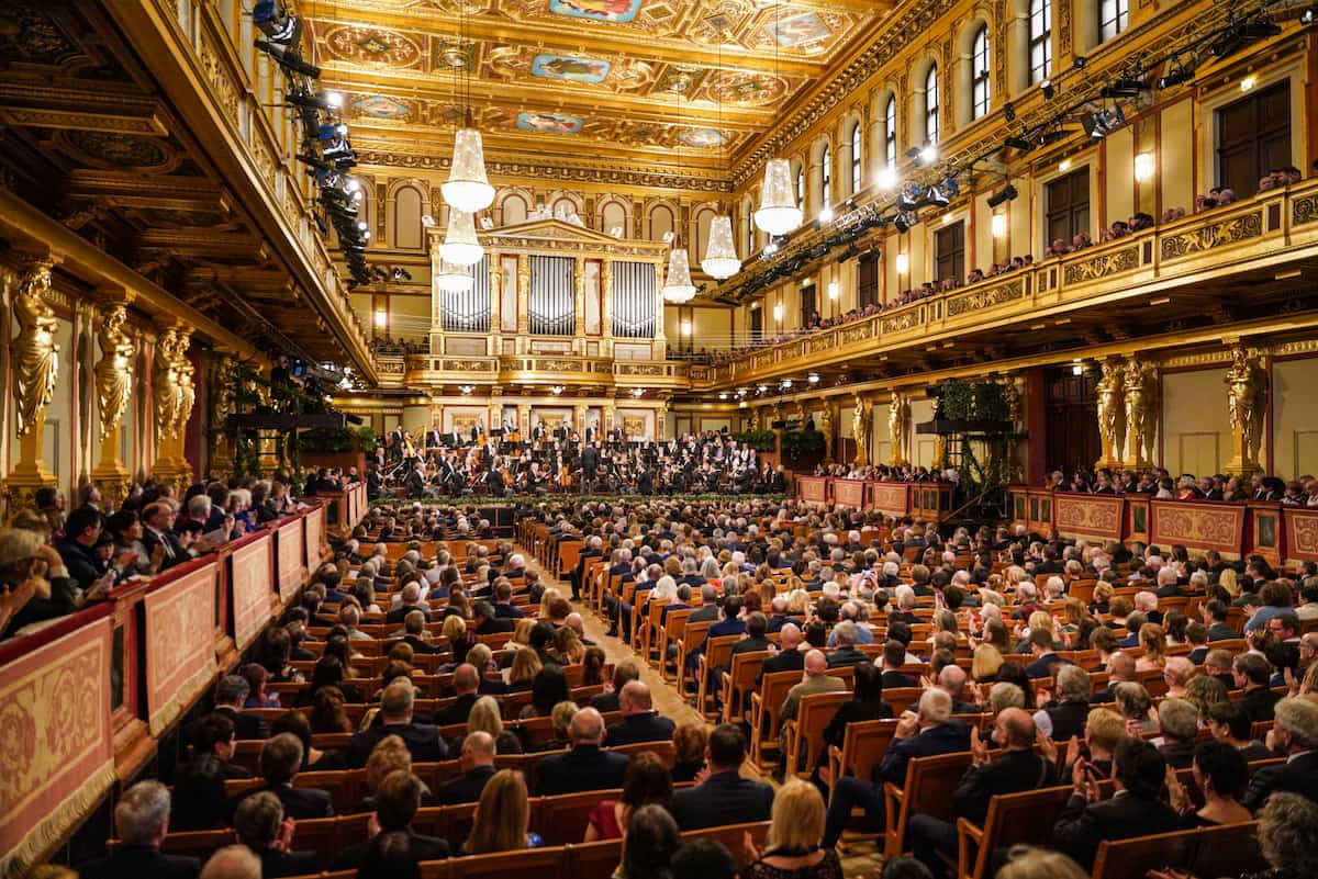 Wiener Philharmoniker 2024 im Goldenen Saal des Wiener Musikvereins