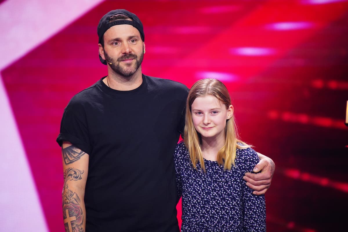 Andre Wagner und seine Tochter Sophie beim Supertalent am 27.1.2024