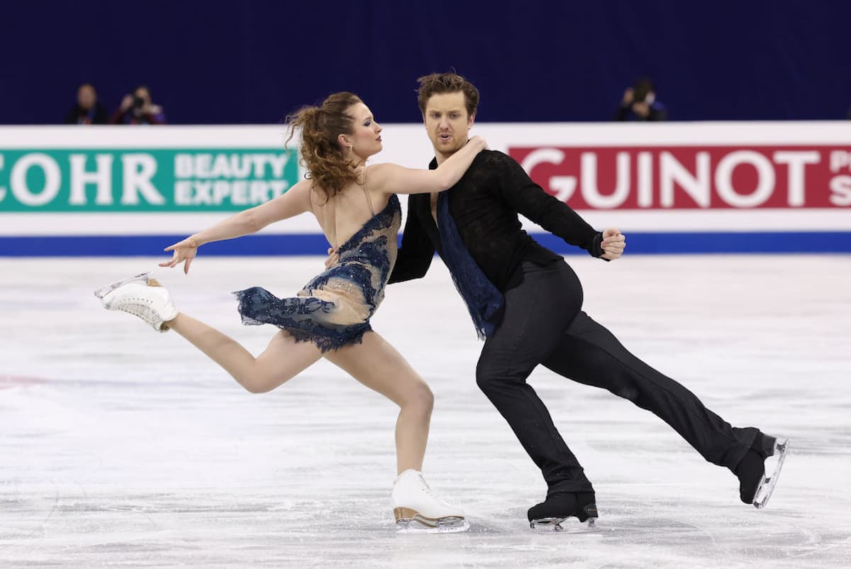 Christina Carreira & Anthony Ponomarenko aus den USA - Eistanz-Paar bei den Four Continents 2024