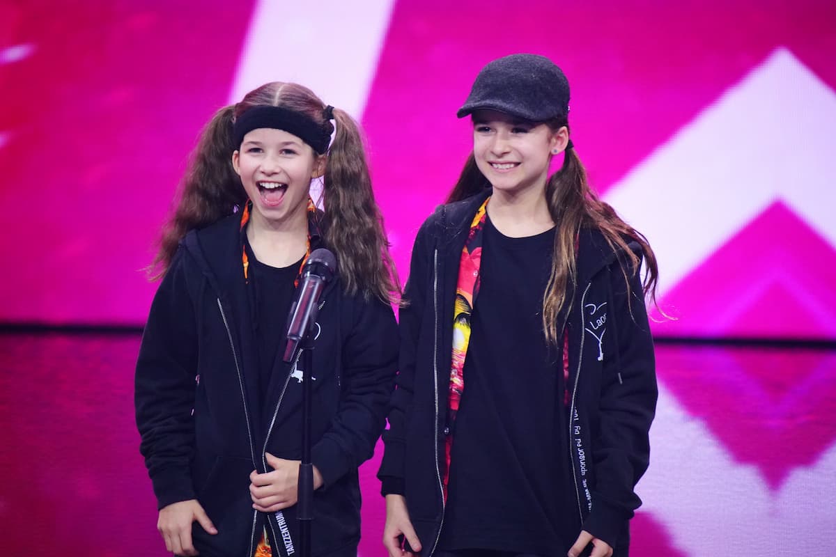 Laora Kljajcin und Lina Wittenborn beim Supertalent am 10.2.2024