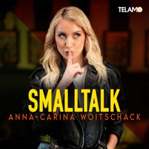 Anna-Carina Woitschack mit neuem Schlager Smalltalk ins Frühjahr 2024 - hier im Bild das Single-Cover mit Anna-Carina Woitschack