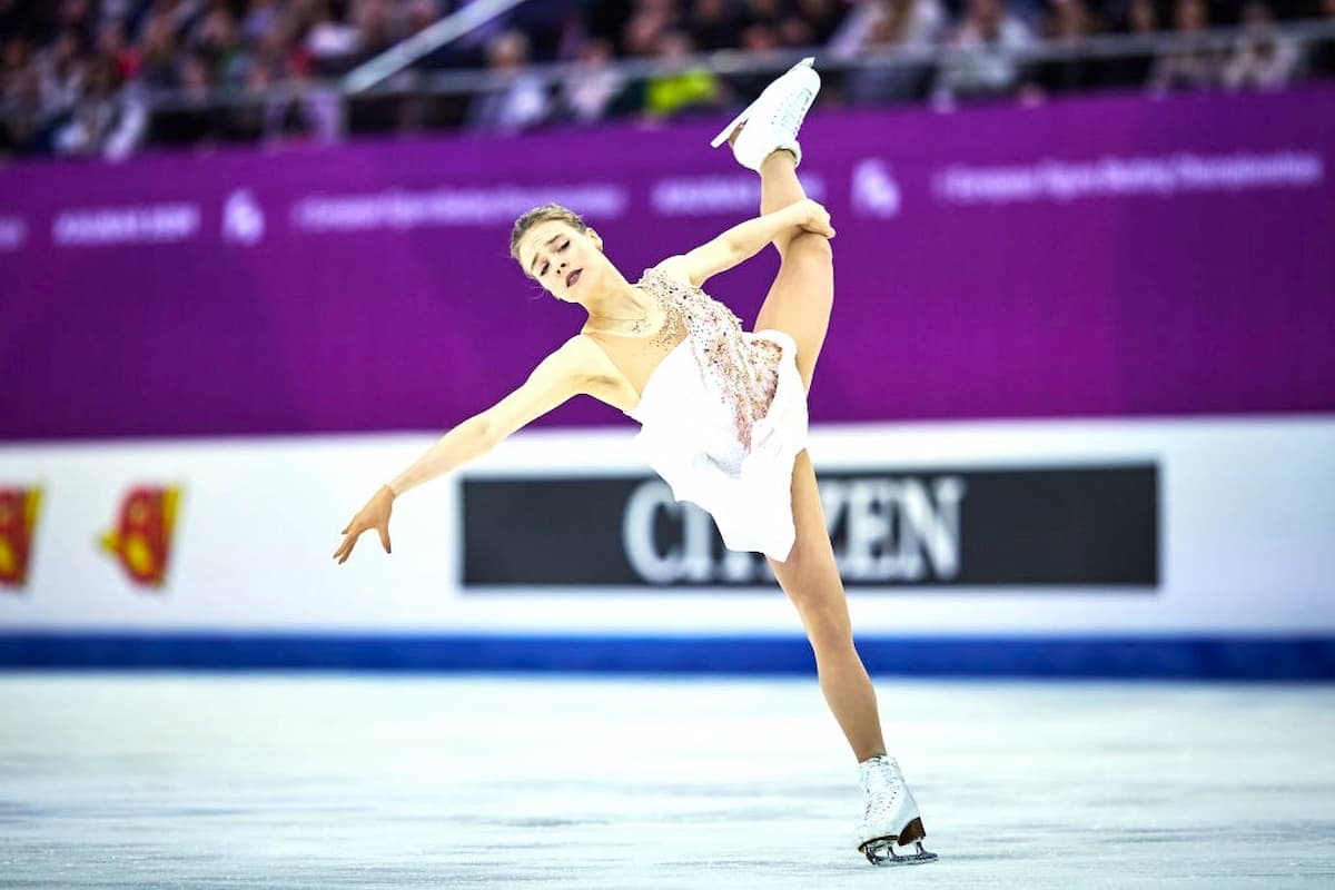 Eiskunstlauf-WM 2024 Ergebnisse, Zeitplan 20.-23.3.2024, Übertragungen aus Montreal - hier im Bild Anastasiia Gubanova aus Georgien