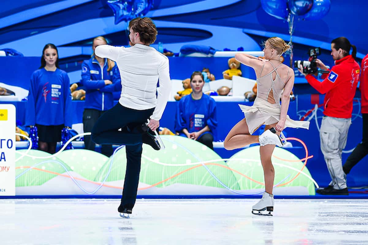 Ekaterina Mironova und Evgeniy Ustenko - Elemente-Wettbewerb bei der Team-Meisterschaft Russland 2024