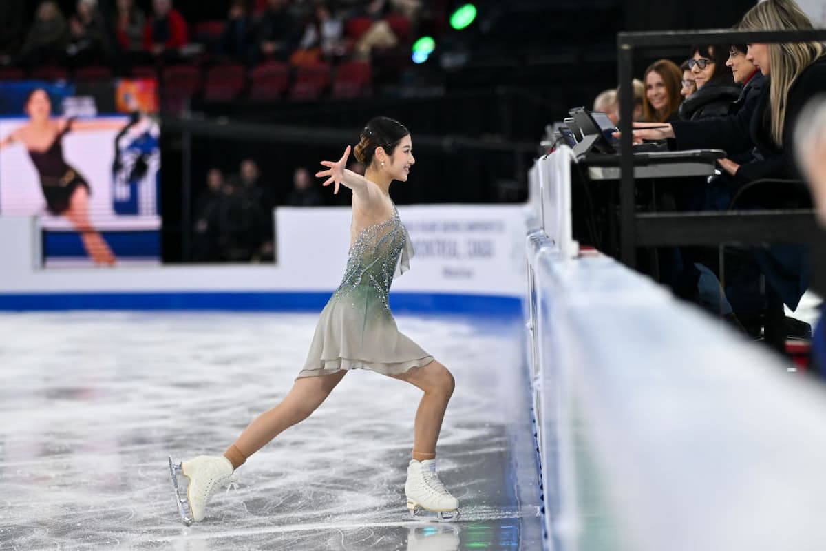Haein Lee aus Südkorea - Platz 3 im Kurzprogramm Eiskunstlauf-WM 2024