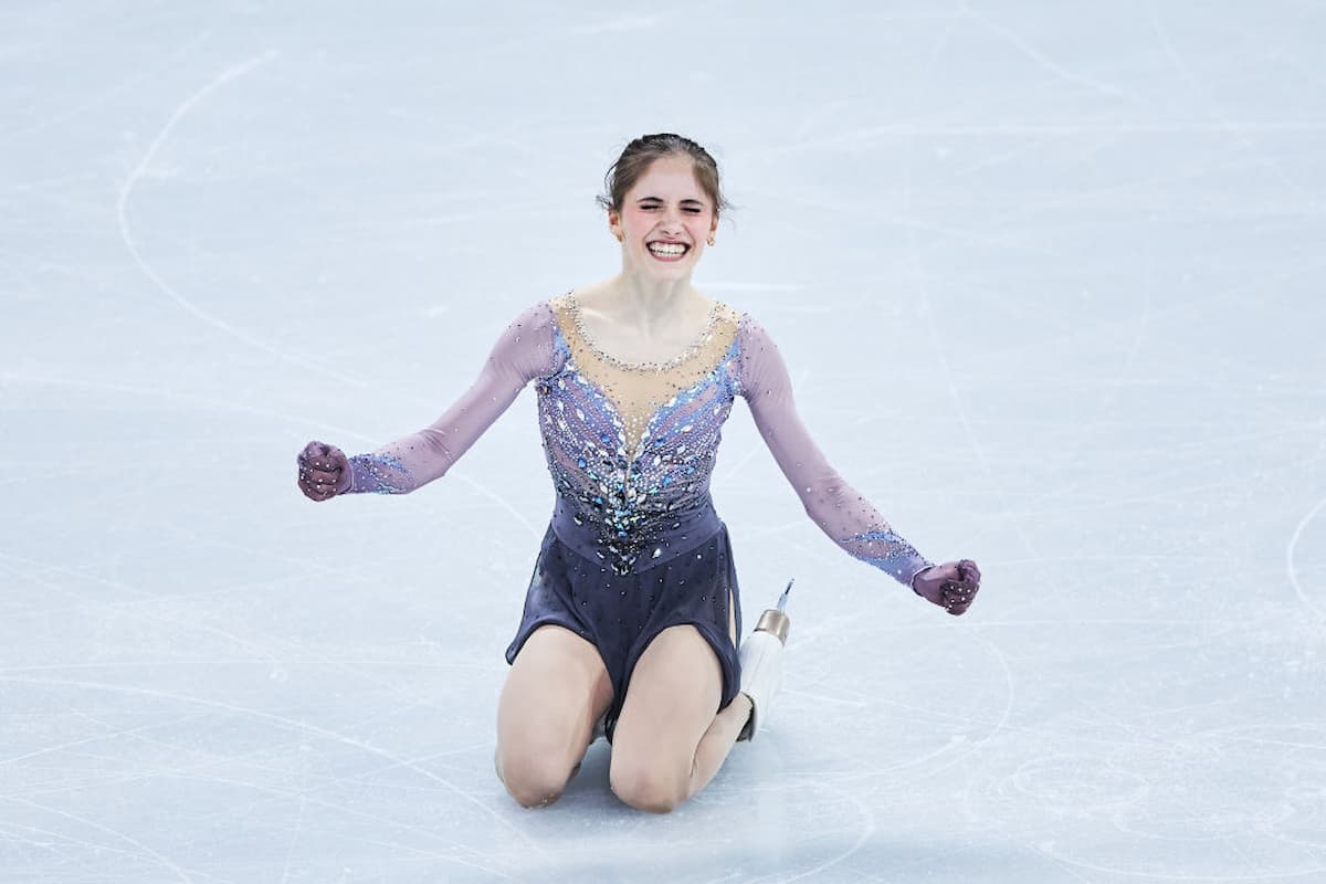 Isabeau Levito aus den USA überzeugend im Kurzprogramm Eiskunstlauf-WM 2024