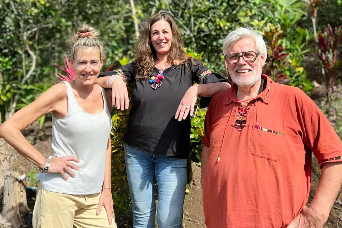 Andreas aus Guatemala mit Petra und Elke