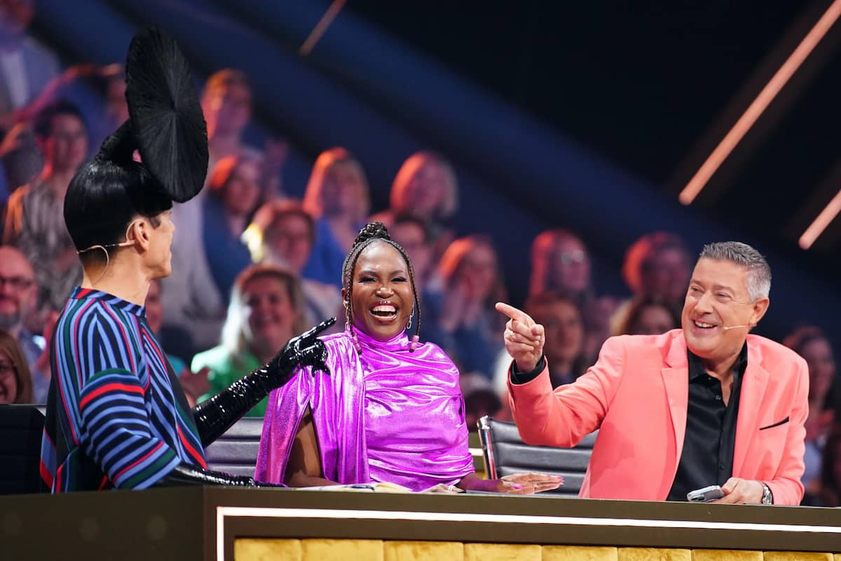 Jury bei Let's dance am 19.4.2024 - hier im Bild Jorge Gonzalez, Motsi Mabuse und Joachim Llambi