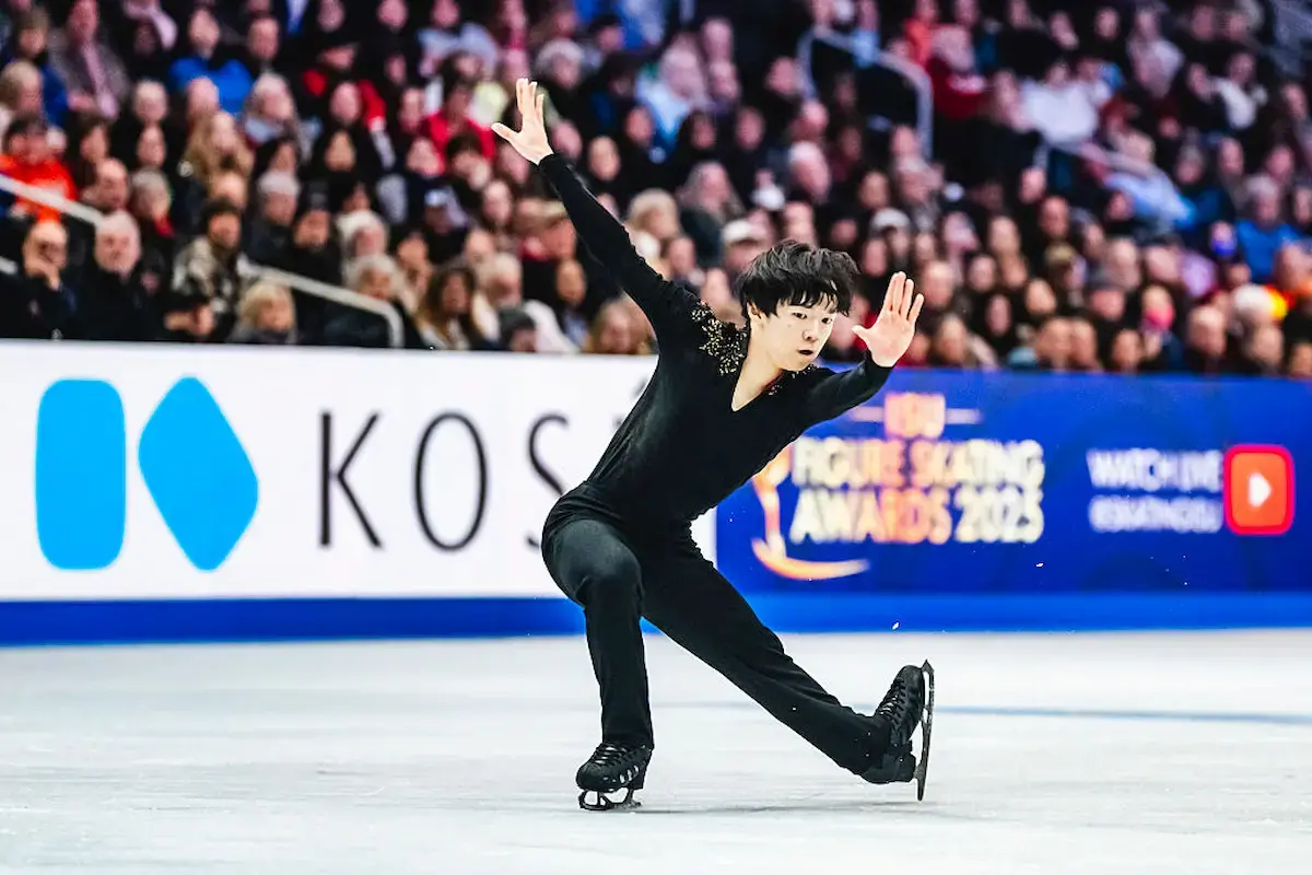 Yuma Kagiyama aus Japan - Platz 3 bei der Eiskunstlauf-WM 2025