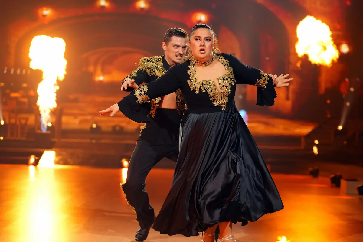 Sandra Safiulov (selfiesandra) und Zsolt Sandor Cseke - Let's dance 25.4.2025